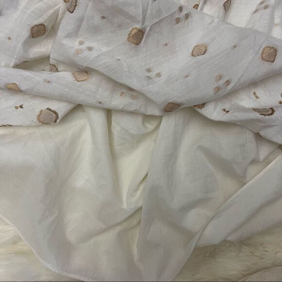 Joie mianda white and gold peasant mini dress - Picture 7 of 12